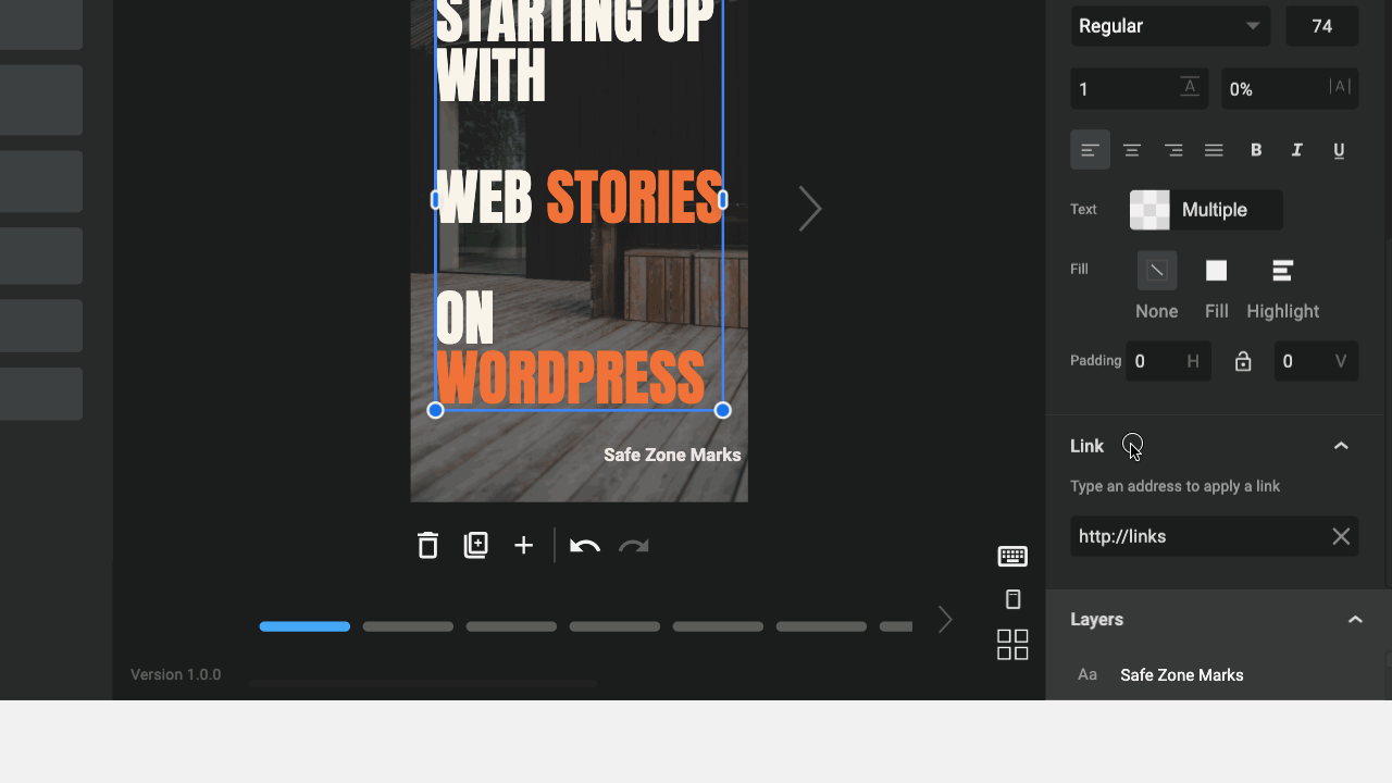 design tab web stories for wordpress plugin
