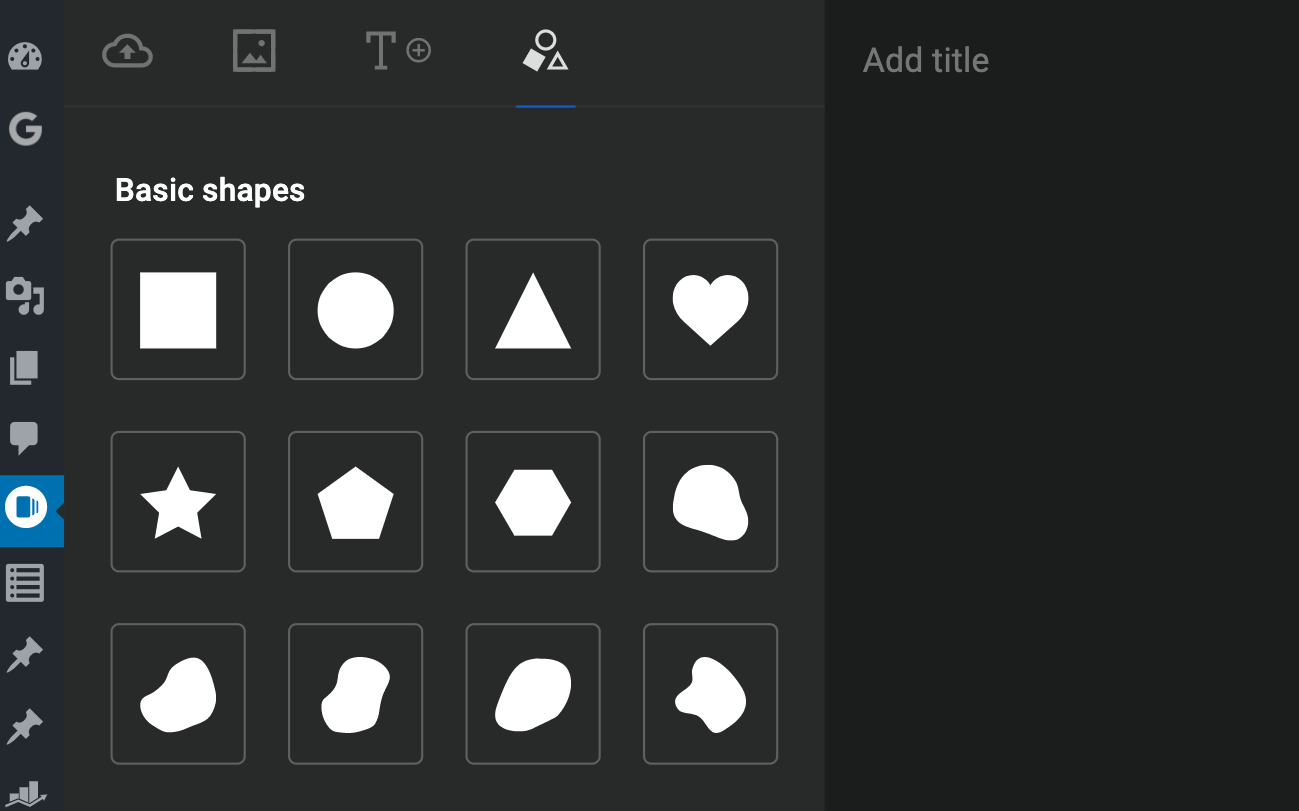 basic shapes for web stories