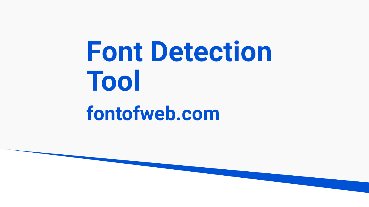 font detection tool
